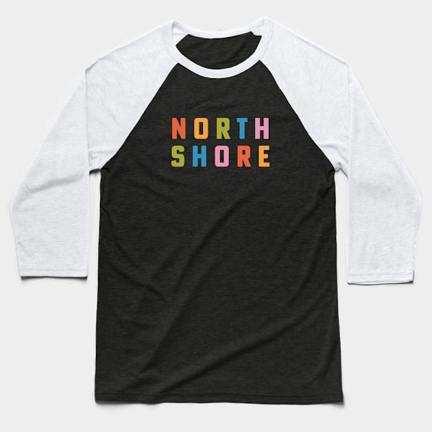 North Shore Minnesota Lake Superior Duluth MN Baseball T-Shirt by PodDesignShop